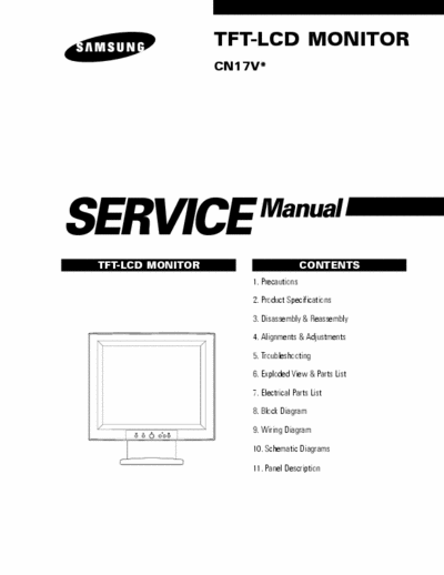 Samsung CN17VS LCD service manual